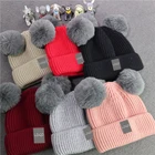Hat Baby Hats Boy 2021 New Winter Hat Gorros Baby Invierno Wool Pompom Toddler Beanie Hats For Baby Boy