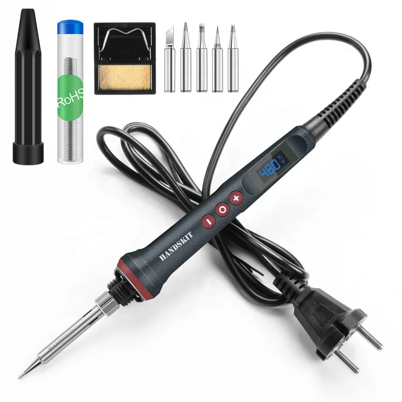 Digital Thermostatic Soldering Station Electric Iron 110V/220V Plus Welding wire 