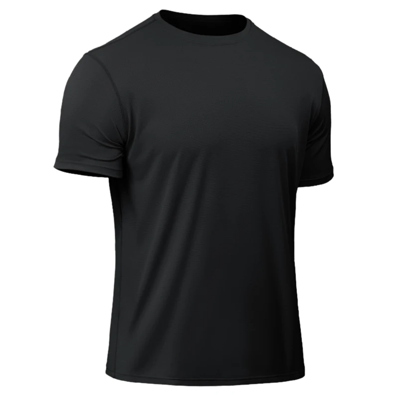 Men's Summer Round Collar Sun Protection T-Shirt UPF 50+ UV Short Sleeve Multi Color Fashion Shirt