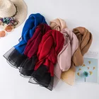 Silk Silkyujiscarves Wholesale New Pure Double Layer Sunshade Fashion Silk Scarf Shawl For Women