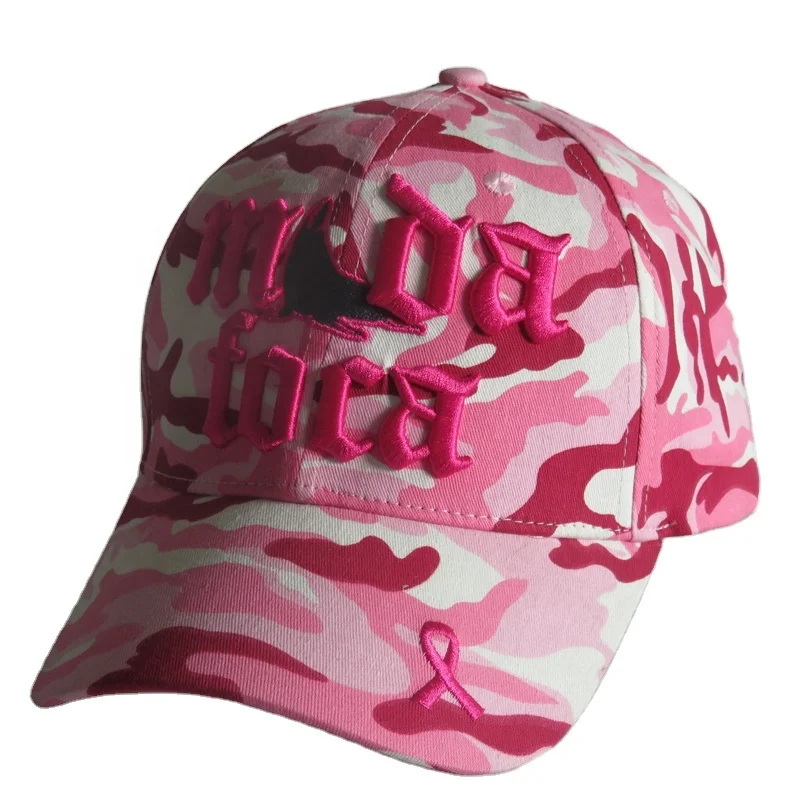 pink camo baseball cap