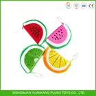 Plush Coin Purse Factory Price Direct Sale Special Custom Mini Fruit Shaped Cartoon Plush Coin Purse