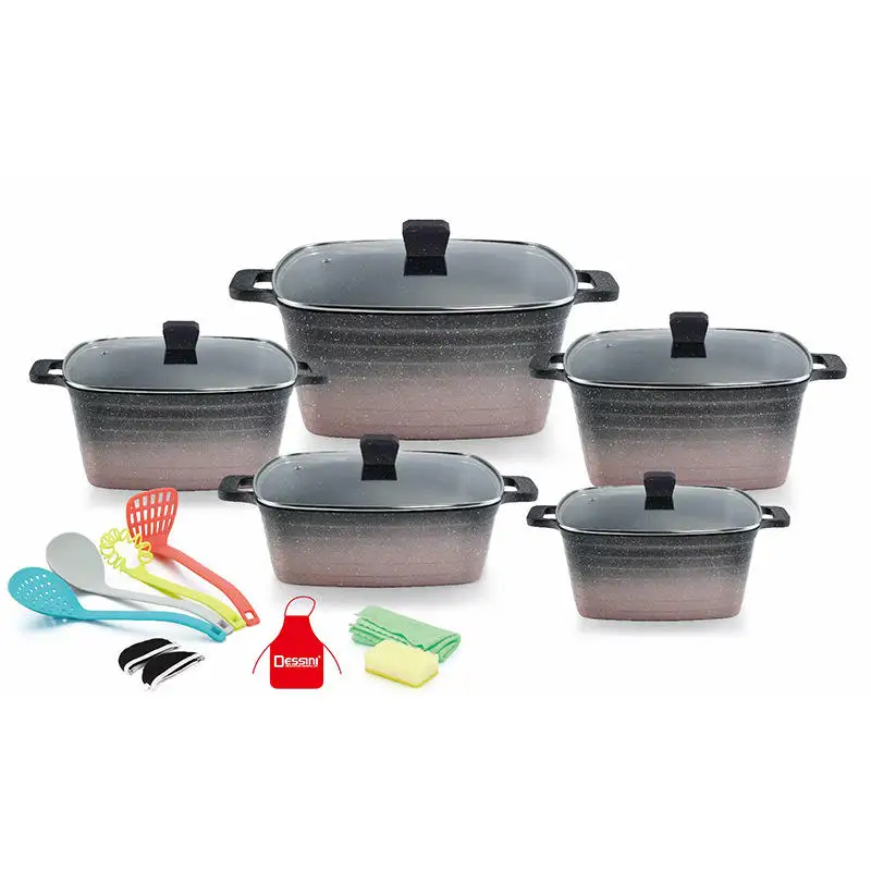 Hot Selling Aluminum Alloy Non Stick Cookware Set Frying Pan Set Non Stick Aluminum Pan Cookware Fry Pans