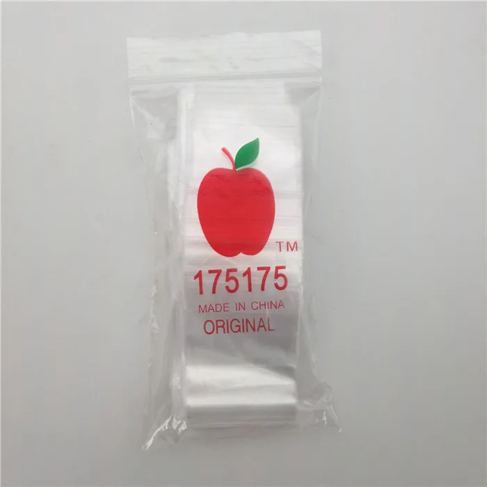 Small Plastic Zipper Bags 1.75x1.75 Inch Apple Baggies 175175 Red 1000 PACK 