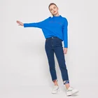 Sweatshirt Sweater Dress Sweatshirt Casual Plus Size Long Blue Bags Clothing Quantity Custom Cotton