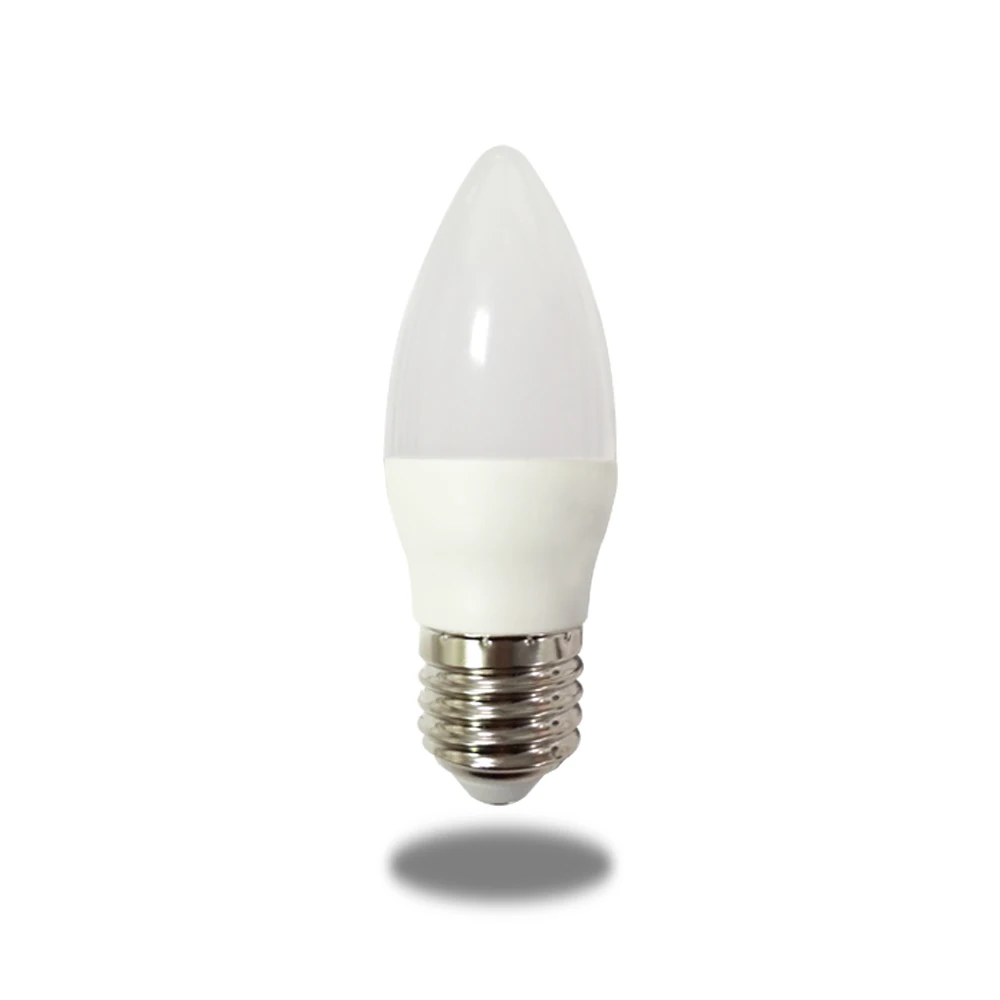 E12 e14Base ChandelierC375W 7W 9wPointed Tail-Pulling BubbleCctAdjustable Smart Candle LED Bulb Decoration