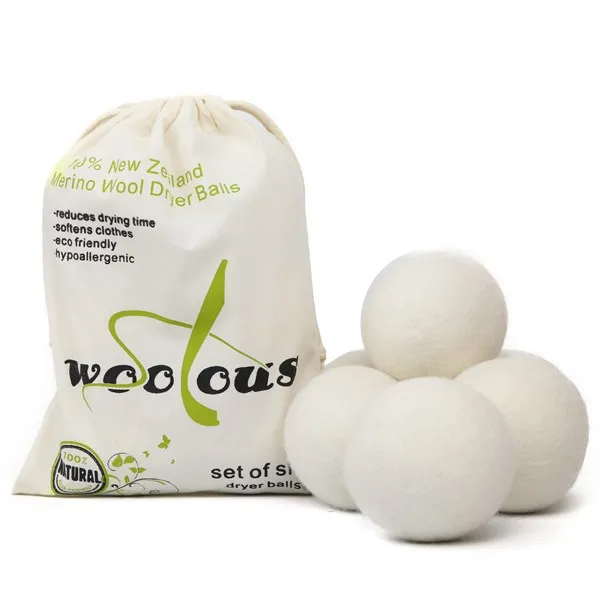 Dryer Balls for Tumble Dryers The Natural Fabric Softener Made of 100% Sheep's 