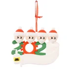 Christmas Family Personalized Quarantine 2020 Christmas Ornament Kit Survivor Family Of 2-7