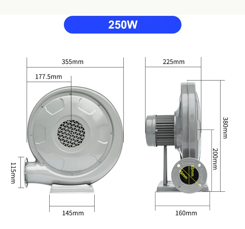 Copper Motor, 750W, Centrifugal, Cast - detail 6