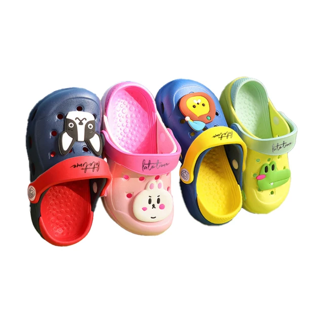 Children's Sandals New Cartoon Cute Children's Crocs Summer Baby Non-Slip Soft Bottom Beach Shoes