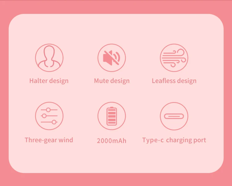 Portable Neck Fan, USB, 5 V - detail 10