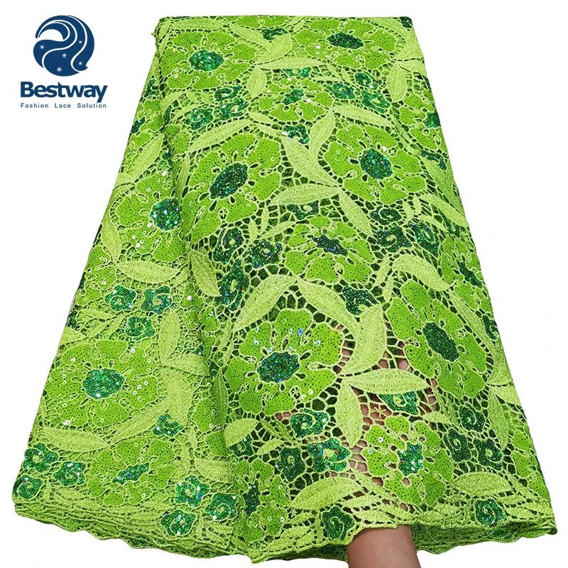 Bestway African Cord Lace Fabric High Quality Water Soluble