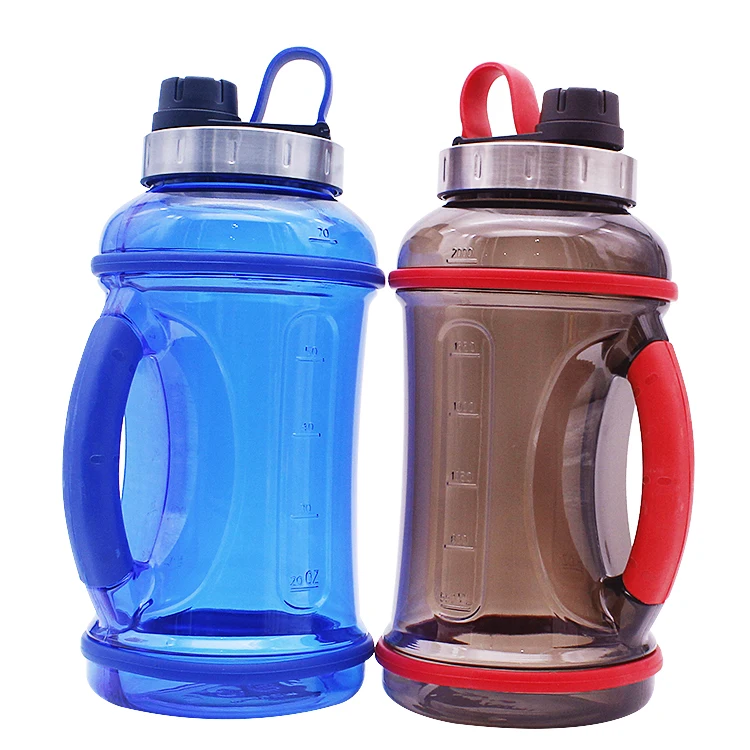 VORCOOL 2.2 L Portable Large Capacity Sport Water Bottle Leakproof Gym Sports Water Bottle Water Jug with Straps 