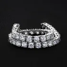 Jewelry Diamond Hip Hop Crystal Cubic Zirconia Tennis Choker Jewelry Set Diamond Chain Tennis Necklace