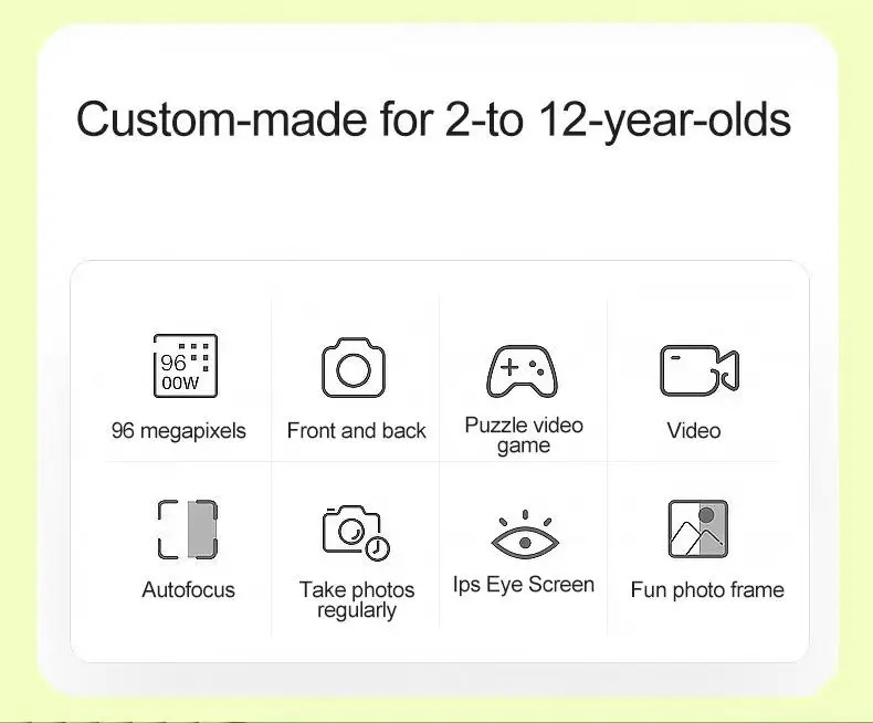 1080P高清摄像机数码儿童相机可爱儿童相机玩具