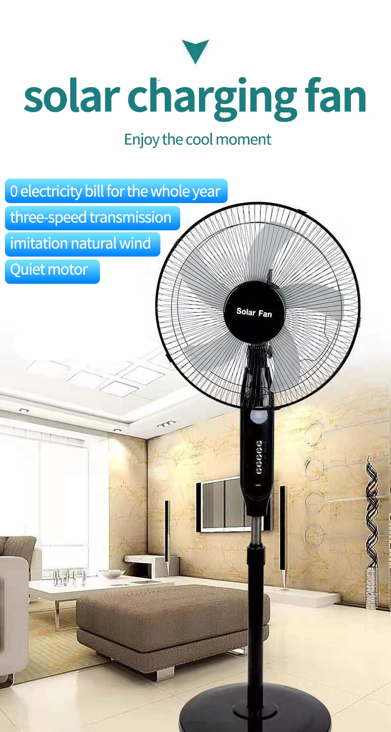 Lightsincere Ac Dc Rechargeable And Solar Fans Fan With Solar Energy