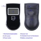 Alcohol Tester Keychain Breathalyzer Digital Alcohol Tester Detector Breath Analyzer Portable With LCD Display Keychain
