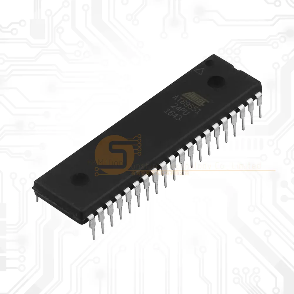 product at89s51 24pu dip40 8 bit mcu 4kb flash 24mhz for industrial control-1