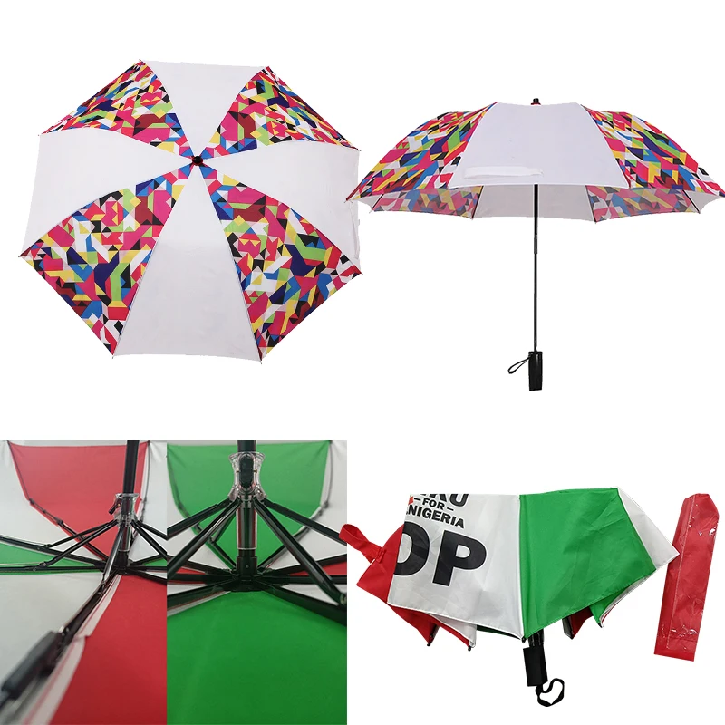 Promotional Advertising Wind Resistant 3 Fold Rain Umbrella Portable Travel Umbrellas Custom Logo Folding Backpack Umbrella