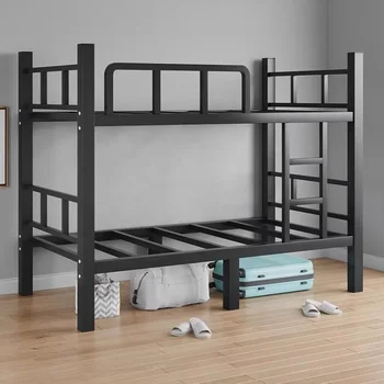 Hot sale cheapest steel frame school university college student  dormitory metal bunk bed manufactory
