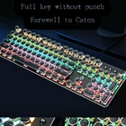 Punk Backlit Wired GAMING Keyboard Free Sample Blue Switch Mechanical Gaming Keyboard Gaming