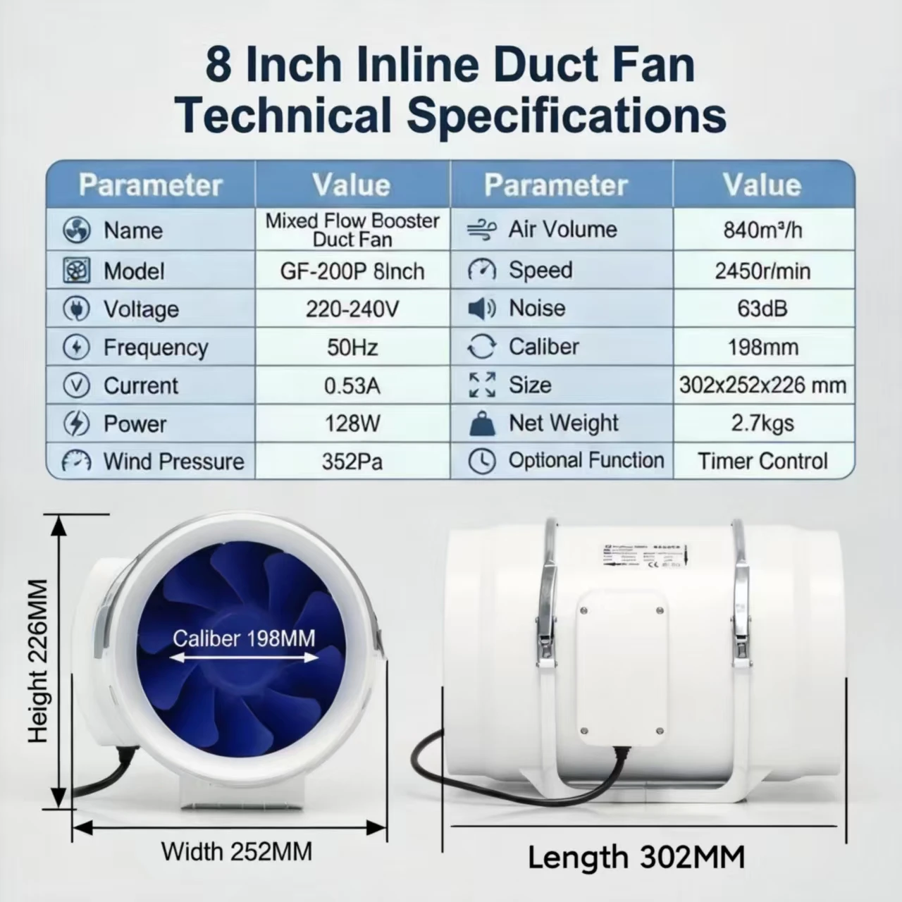 Line Fan, 125, ABS - detail 30