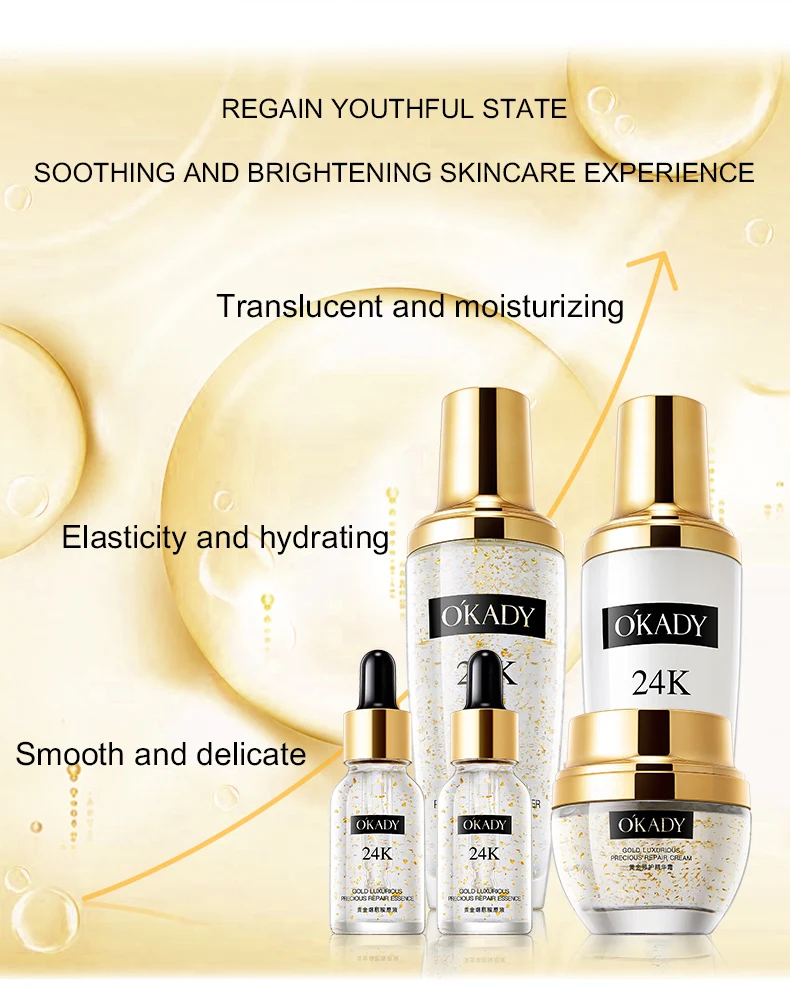 Manufacturers Direct Sales K Gold Light Luxury Skin Care Set