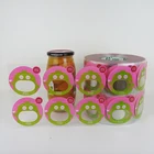 Die Cut Sticker Acrylicadhesive Private Packaging Die Cut Custom Logo Printing Embossed Wine Labels Sticker Rolls