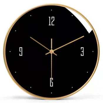 Nordic clock wall clock living room metal creative fashion modern simple atmosphere clock artist with light luxury wall Watch