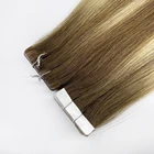 Tape Tape In Extension 100% Virgin Human Hair Skin Weft Tape In Hair Injected Invisible Tape Remy Hair Extensions