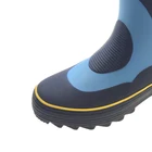 Cheap Rain Boots CE Cheap Waterproof Black Rubber Material Steel Toe Rain Boots For Work