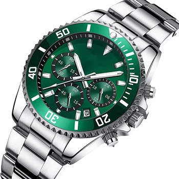 New Wholesale Custom Logo Brand Men's Sports Quartz Watches Scuba Diving Military Watches with Chronograph Luxury Reloj Hombre