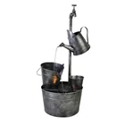 Mini Decorative Table China Made Mini Metal Decorative Table Top Iron Barrel Water Fountains