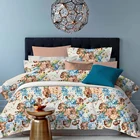 Bed Sheet Bed Sheet Set Hot Selling Good Quality Bed Sheet Cotton/Linen Sets Farmhouse Elegant Flowers Bedding Set