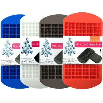 Silicone Ice Pop Trays Candy Mold 160 Grids Mini Ice Mold
