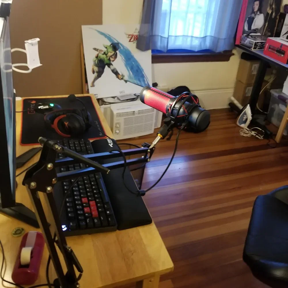 Hyperx Quadcast Mic Stand Professional Adjustable Scissor Microphone