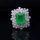 Gemstone Special Design Widely Used Fashion Emerald Gemstone 18k Gold Plating Customize Ring