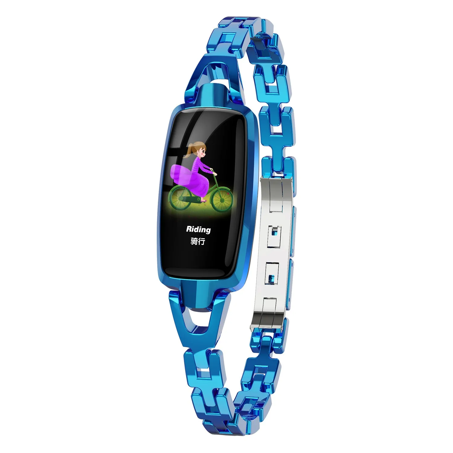 Pedometer Healthy Bangle Women's Smart Watch Support Ios8 Android 4.4  Downloadable App Fashion - Buy Fancy Bangle Smart Watch Bracelet Health  Sleep Monitoring Electronic Expandable Hanging Smart Watches Girls,Stylish  And Unique Appearance