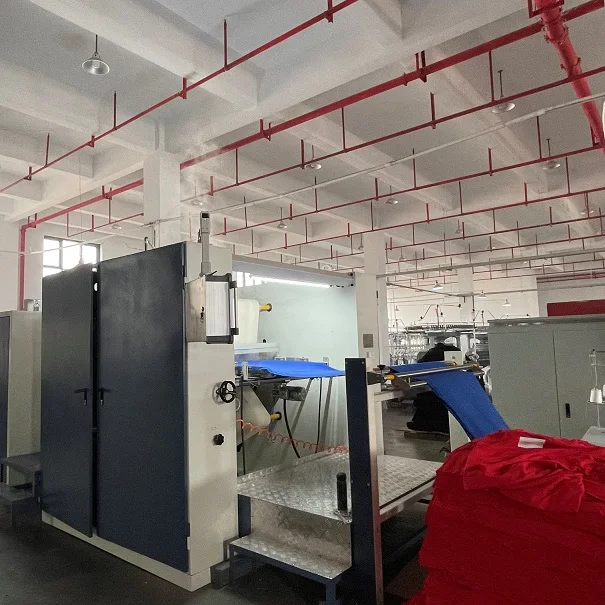 Knit Fabric Tubular Compactor Machine Cotton Polyester 3 Ends French Terry Fabric for Hoodie Fabrics manufacture