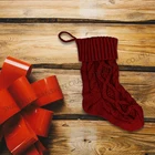 Christmas Stockings Production Of Customized Linen Embroidered Snowflake Plush Christmas Stockings