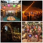 Item Outdoor 2020 Newest Item Fairy Lights String Multi Color Solar String Lights Outdoor Patio String Lights