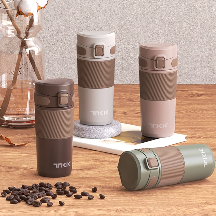 15 oz Double Wall Leak-Proof Thermos Vacuum Reusable Stainless Steel Tumbler Insulated Coffee Travel Mug