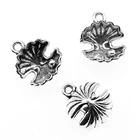 Pearl Charms 100pcs/bag 15x12x6mm Antique Silver Plated Zinc Alloy Pearl Shell Charms Pendants ABD-C12739