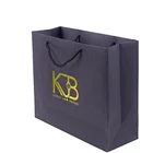 Bag Black Personalised Logo Print Handmade Paper Bag Customized Logo Printing