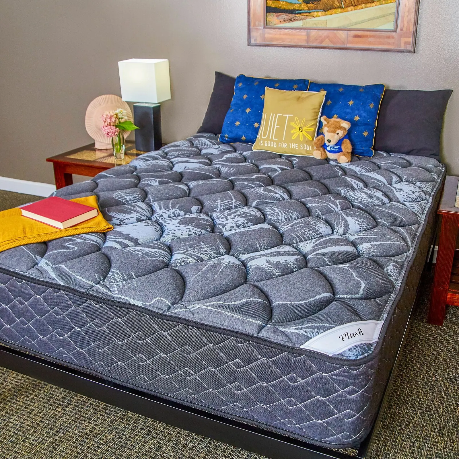 Super comfortable euro top full size pocket spring coils mattress queen king president mattresses