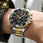 Watches OLEVS 2870 OEM Luxury Mens Watches Sports Chronograph Waterproof Analog Date Quartz Men Wristwatch