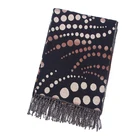 Pattern Scarf Factory Wholesale Custom Ladies Fashion Bubble Pattern Scarf Winter Tassel Shawl Scarf