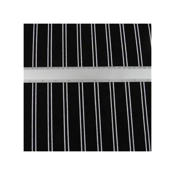 Textiles horizontal black and white stripes liver pool custom knit fabric printing