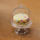 New Arrival Clear Gift Muffin Macarons Party Plastic Cupcake Mini Cake Plate Stand With Dome