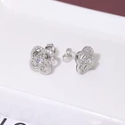 Hoop Hoop Earrings FFT S925 Trend Personalized Hoop Custom Moissanite Solitaire Earrings